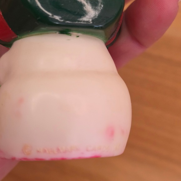 Vintage Hallmark Christmas Happy & Merry Salt Pepper Shakers Set Snowmen Holiday - Picture 9 of 10